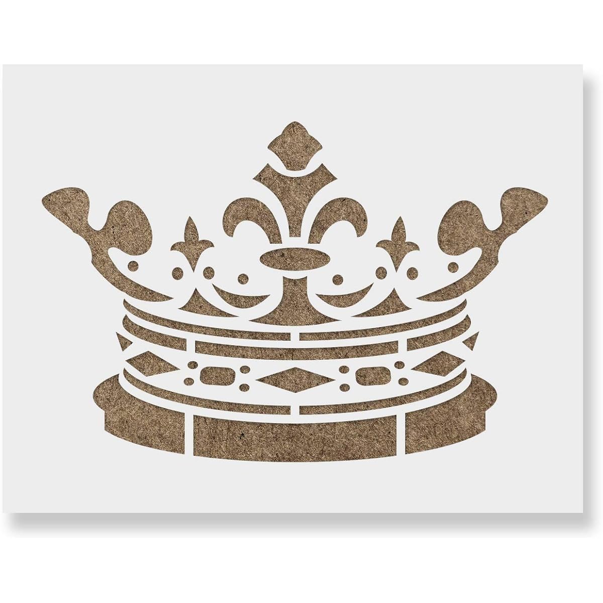 (46cm x 30cm) - Crown Stencil Template - Reusable Stencil with Multiple Sizes Available