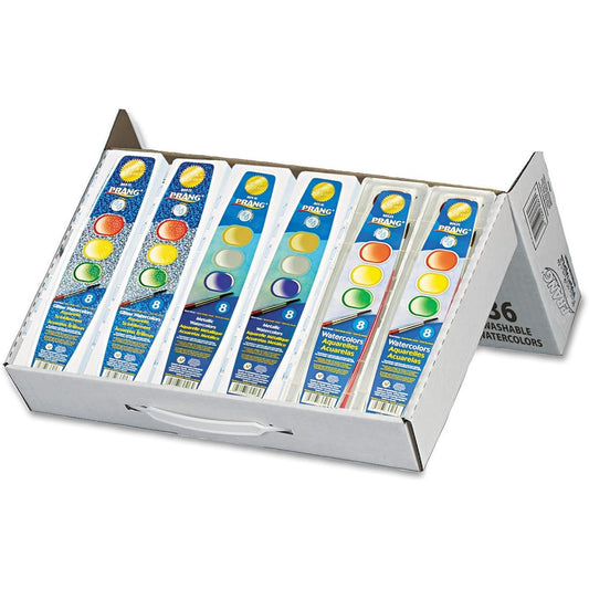 (Master Pack, Classic/Glitter/Metallic) - Prang Washable Watercolour Master Pack, Non Refillable, 36 Paint Sets, Includes 12 Sets of 8 Classic Colours, 12 Sets of 8 Glitter Colours, and 12 Sets of 8 Metallic Colours (80519)