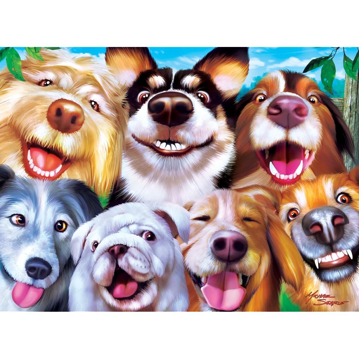 MasterPieces Selfies 100 Right Fit Mass Puzzles Collection - Goofy Grins 100 Piece Jigsaw Puzzle
