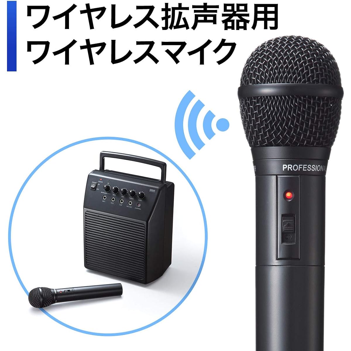 Sanwa Direct Wireless Microphone 400-SP055/400-SP066 Only 400-SP056