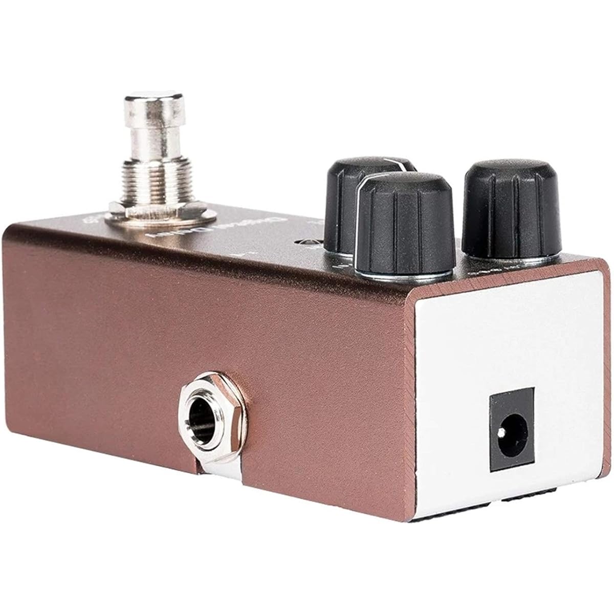 Guitar Effect Pedal Digital Delay Overdrive with True Bypass (Color: Brown, Size: 9.1 x 3.2 x4cm)
