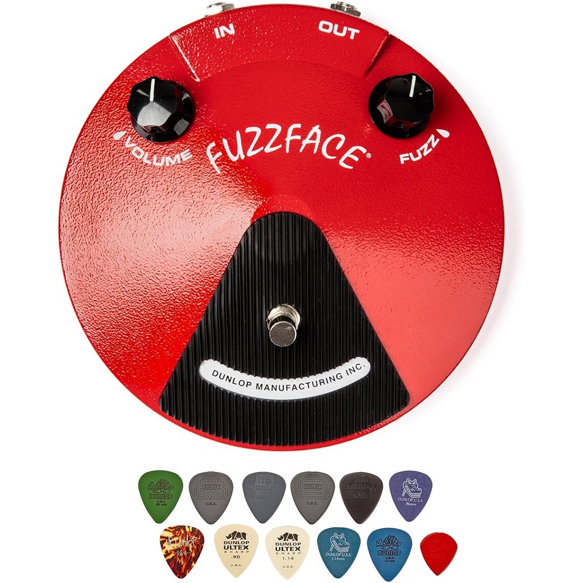 Dunlop JDF2 Fuzz Face Distortion Dunlop Deluxe Pick Pack PVP-101 (x12) 7-10137-00650-8