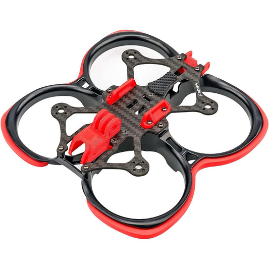 BETAFPV Pavo25 Frame Kit Black PA12 Carbon Fiber Reinforced Brace CNC Vista Adapter Camera Mount 108mm Frame Kit Easy Installation for 2.5" Cinewhoop Drone Quad SMO 4K DJI Action 2