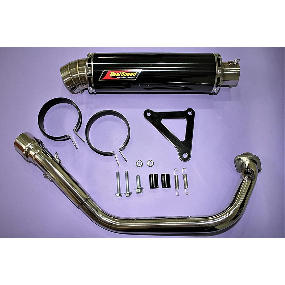 Realspeed Yamaha Majesty S (SG28J/SG52J) Bike Muffler Blade Stainless Steel Black Color Muffler MAJESTY-S RSP-BLA-206