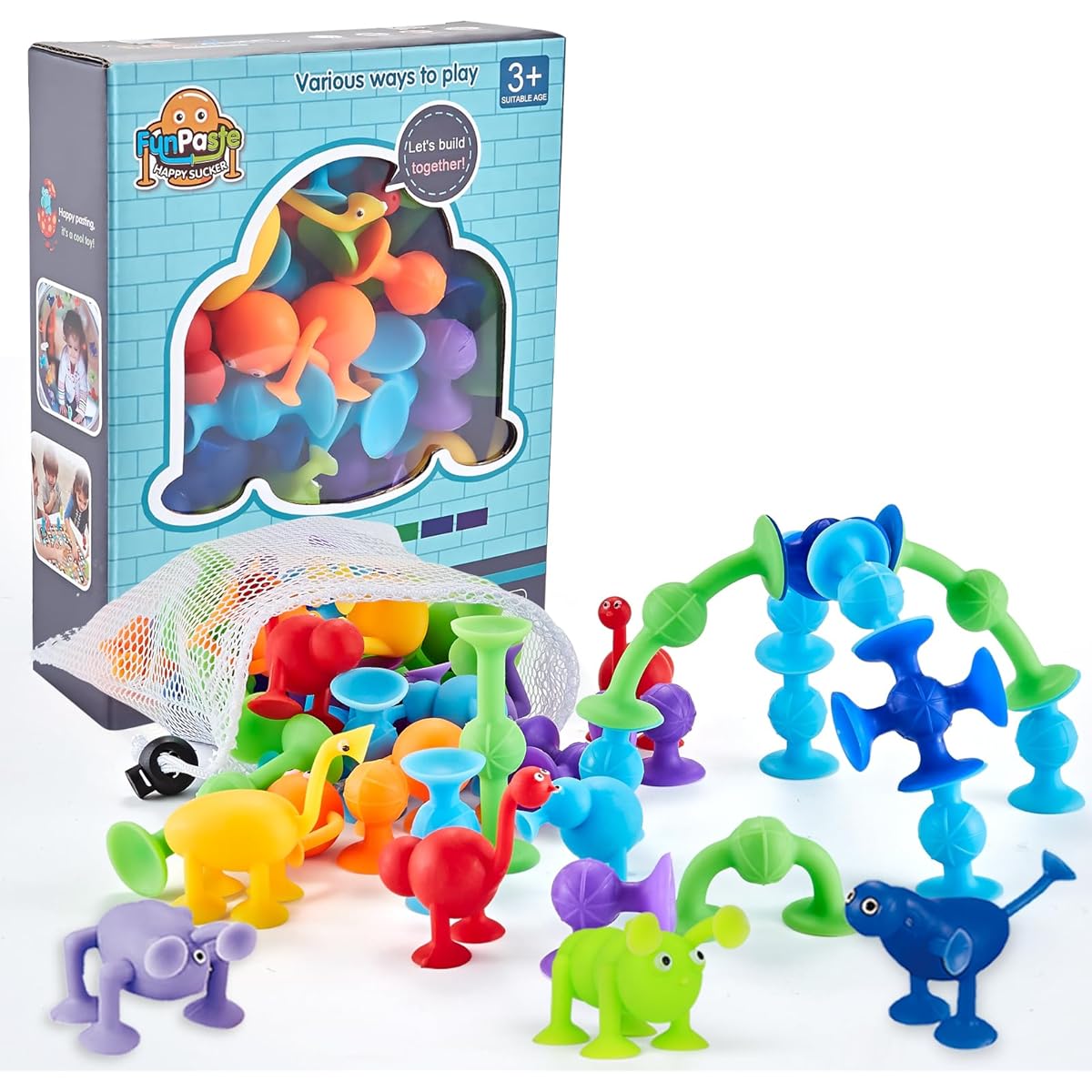 Animal Suction Cup Toys for Kids Baby Bath Toys Window Toys