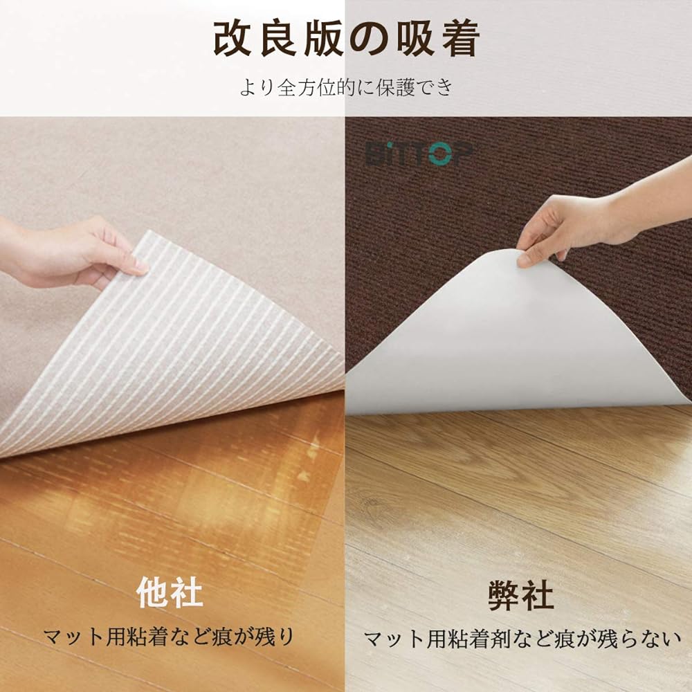 Joint Mat, Large Size, 45*45cm, 40 Pieces, Tile Mat Chair Mat, Suction Window Pita Sheet, No Slip, Soundproofing, Washable Carpet, Tile Carpet, Punch Carpet for Pets