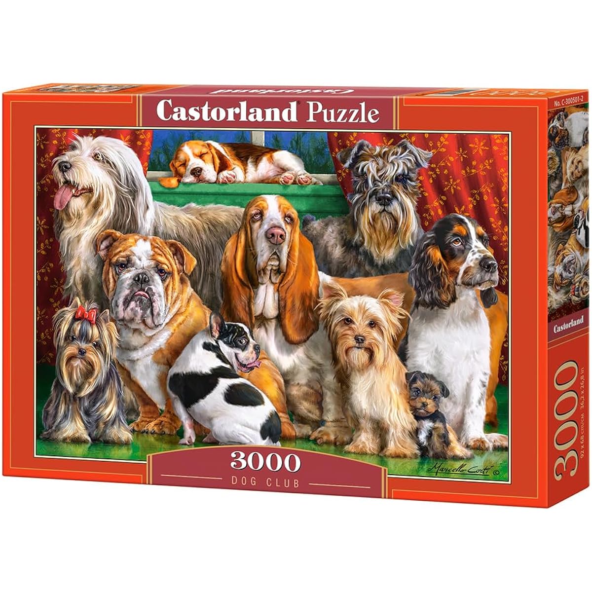 Castorland 3000 piece puzzle - Dog Club