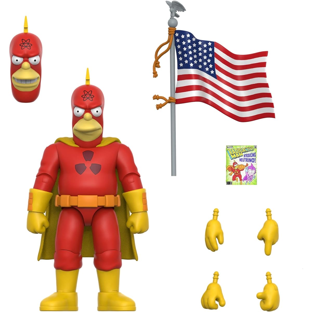 Super7 The Simpsons Radioactive Man - ULTIMATES! 7-inch Action Figure