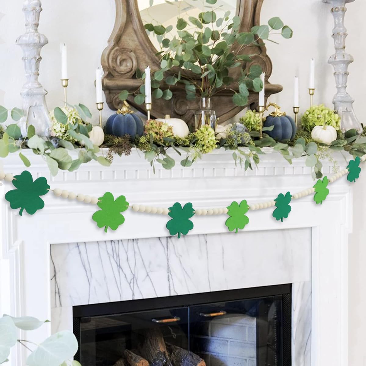 St. Patrick's Day Felt Bead Garland