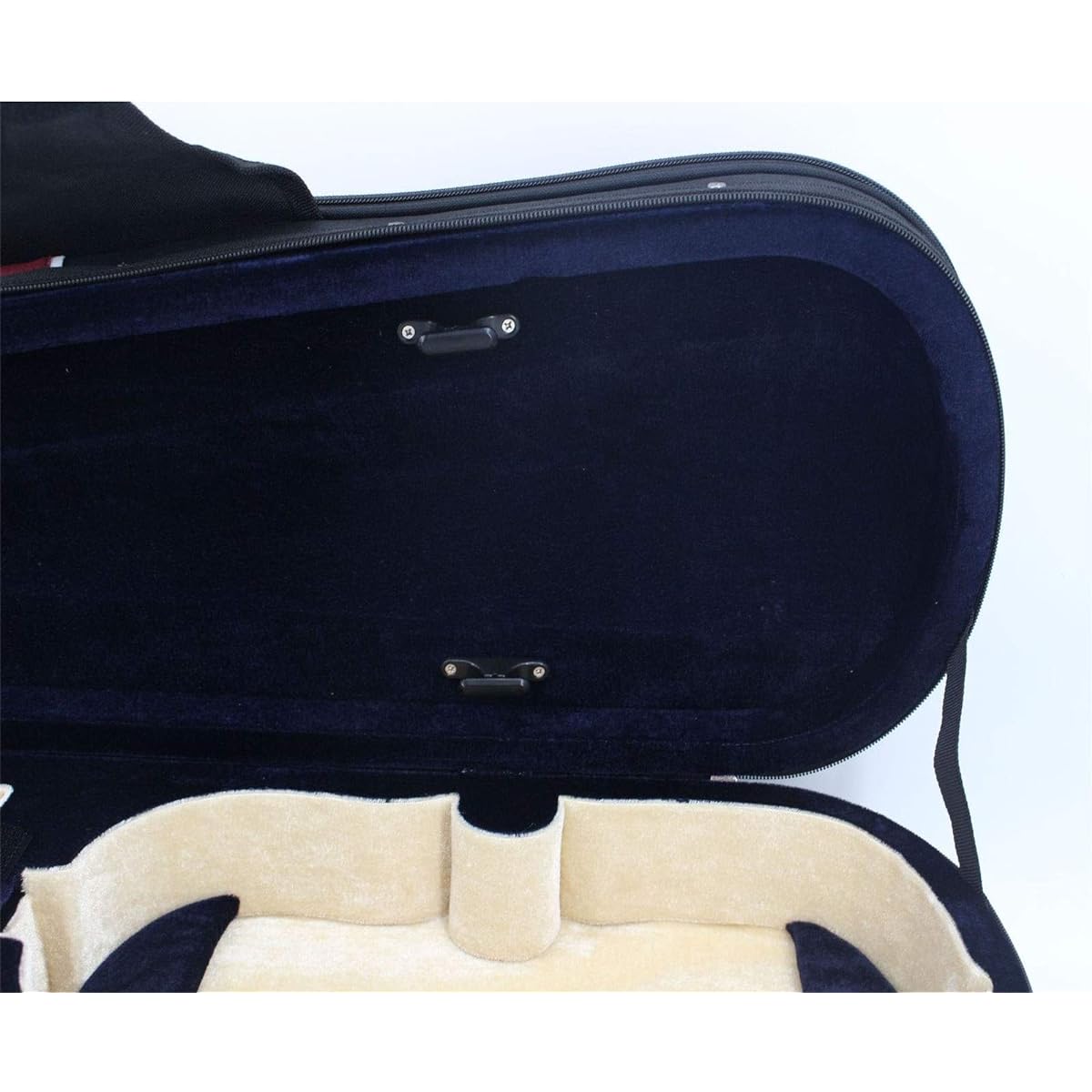 Violin Case Violin Hard Case Red Music Professional Triangular Lightweight Suspension Lightweight and Portable (Color: Red, Size: 4/4)