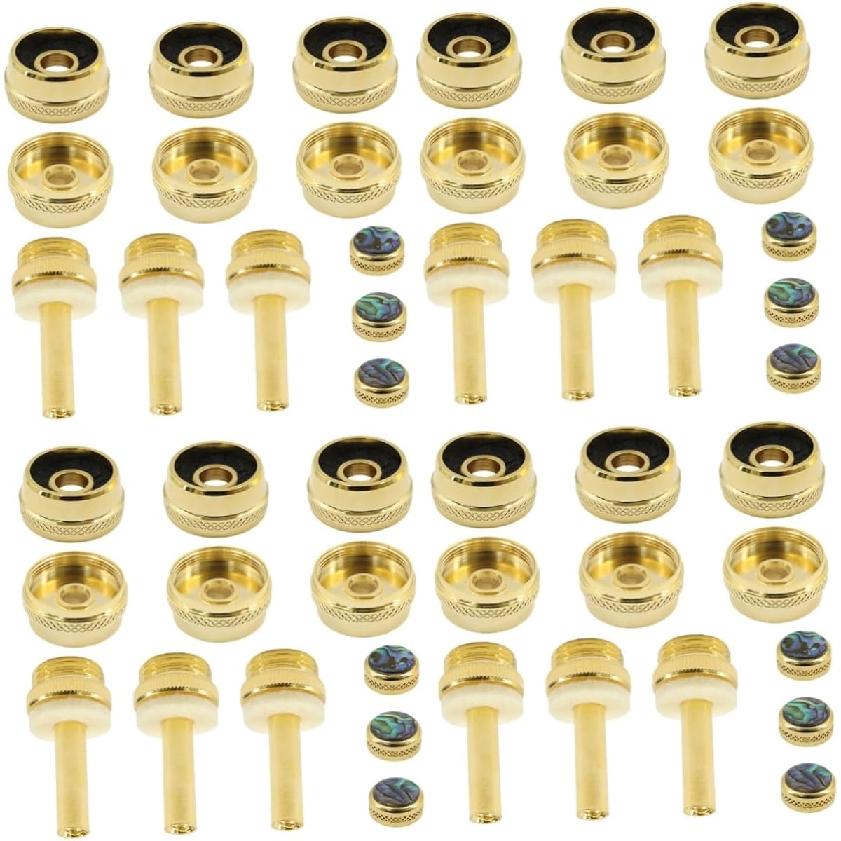Vaguelly 4pcs Trumpet Set Horn Tool Trumpet Piston Button Buckle Trumpet Part Trumpet Washer C315 Electric Guitar Bottom Cover Metal