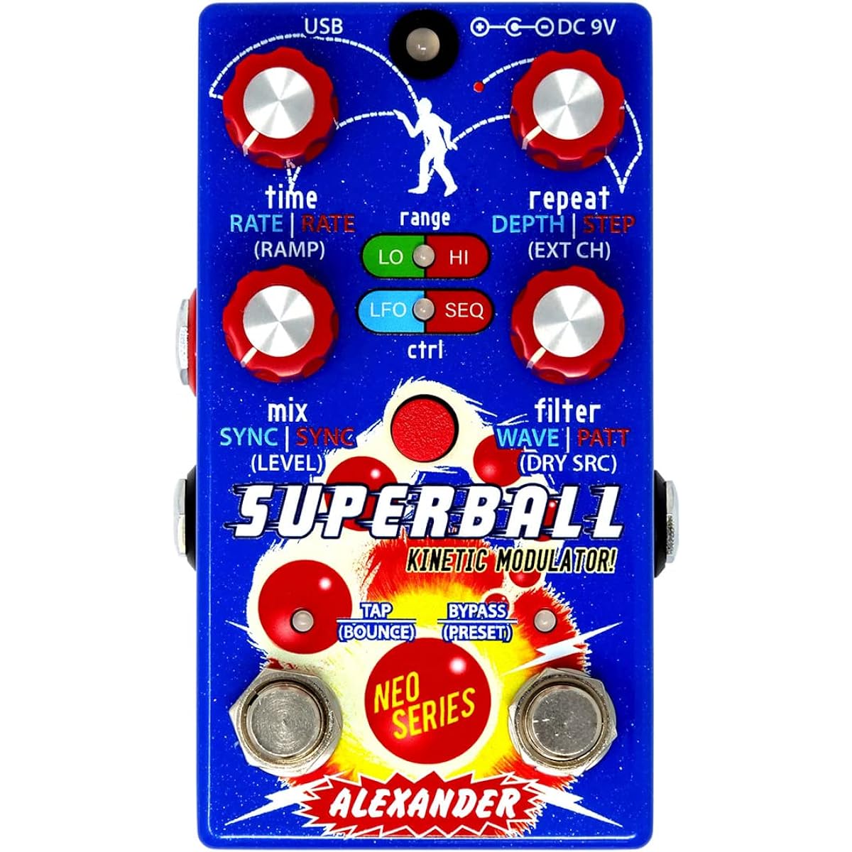 Alexander Pedals Alexander Pedals Guitar Effector Delay Superball