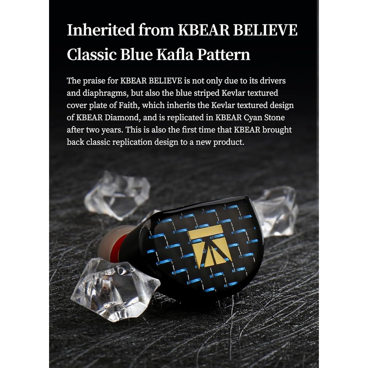 Kinboofi KBEAR Ink MK2 In-Ear Monitor DLC Diaphragm 8.8mm Dynamic Driver Earphone Precise Brass Sound Guide IEM Earphone 2 Pin 8 Core Silver Plated Cable for Musician Drummer