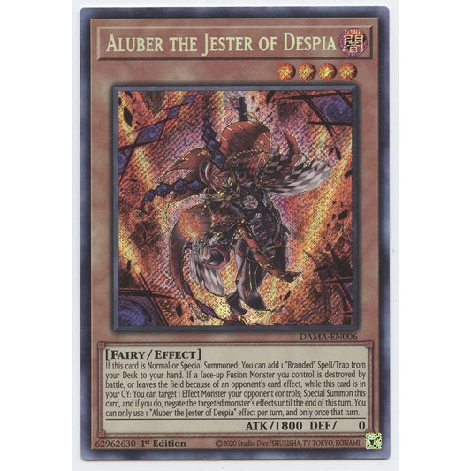 Aluber Death Spear Clown - DAMA-EN006 - Secret Rare - First Edition