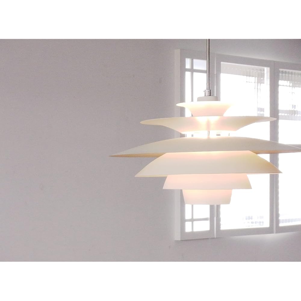 Interform Pendant Light LT-8822WH Norden White with Incandescent Bulb Scandinavian Natural