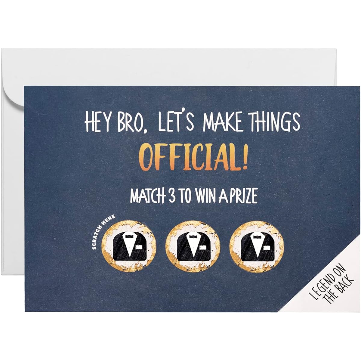 CJ&M Will You be my Groomsman Best man Proposal Wedding Scratch Off Card, Gold Wedding Proposal Funny Card, Wedding Card for Best Man, Best Man Card, Bridal Party Card