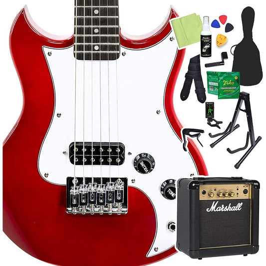 VOX SDC-1 MINI RD (Red) Mini Electric Guitar Beginner 14-Piece Set [Includes MG10] Mini Guitar Travel Guitar Short Scale Red Box