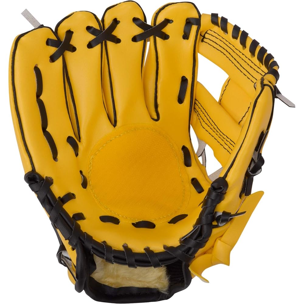 Fukuoka Softbank Hawks x GP Baseball Infant Glove Magic Catch 8 Inch Soft Ball Included [Black/Yellow] [Right Throw/Left Throw]