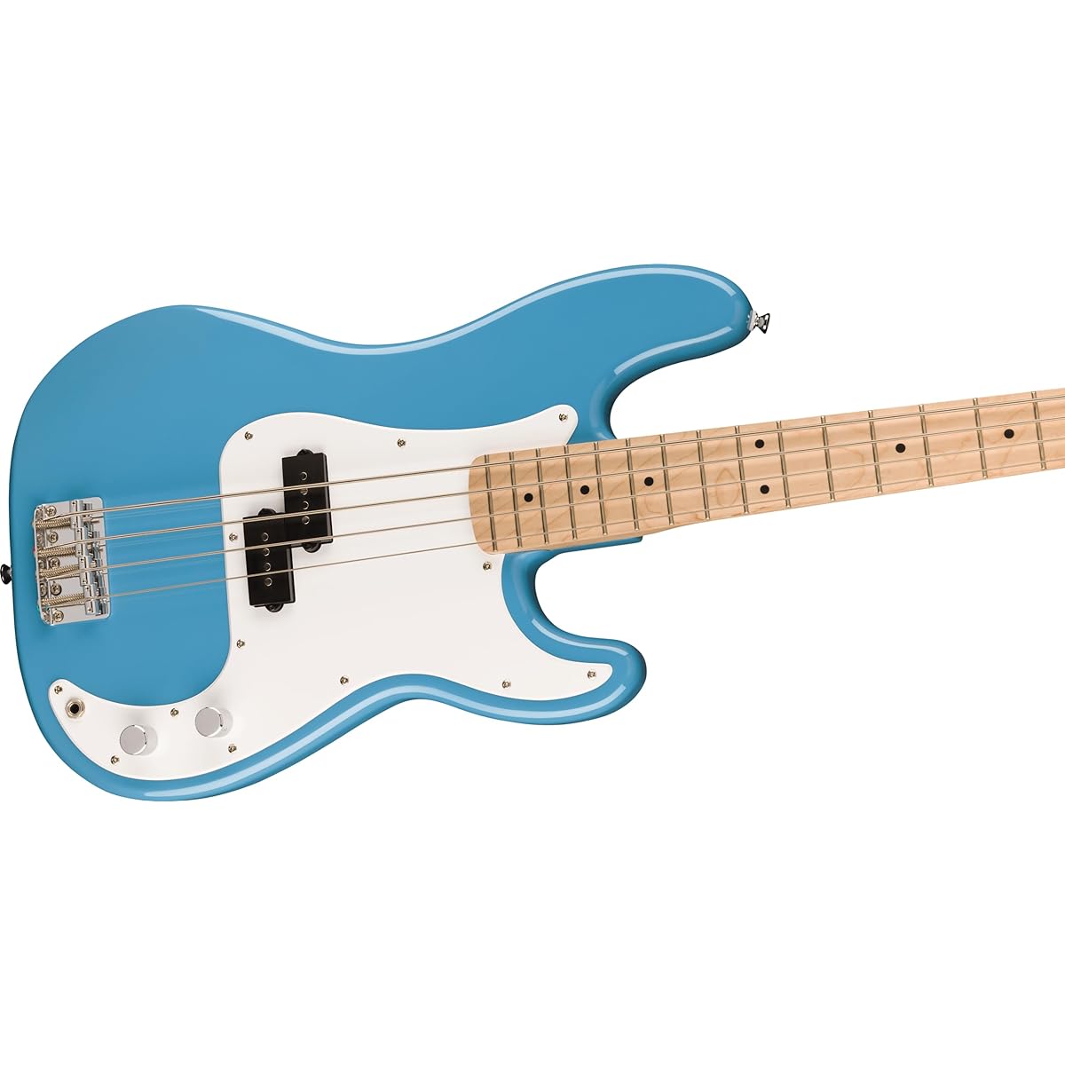 Fender Squier by Fender Squier Electric Bass Squier Sonic™ Precision Bass®, Maple Fingerboard, White Pickguard, California Blue with soft case