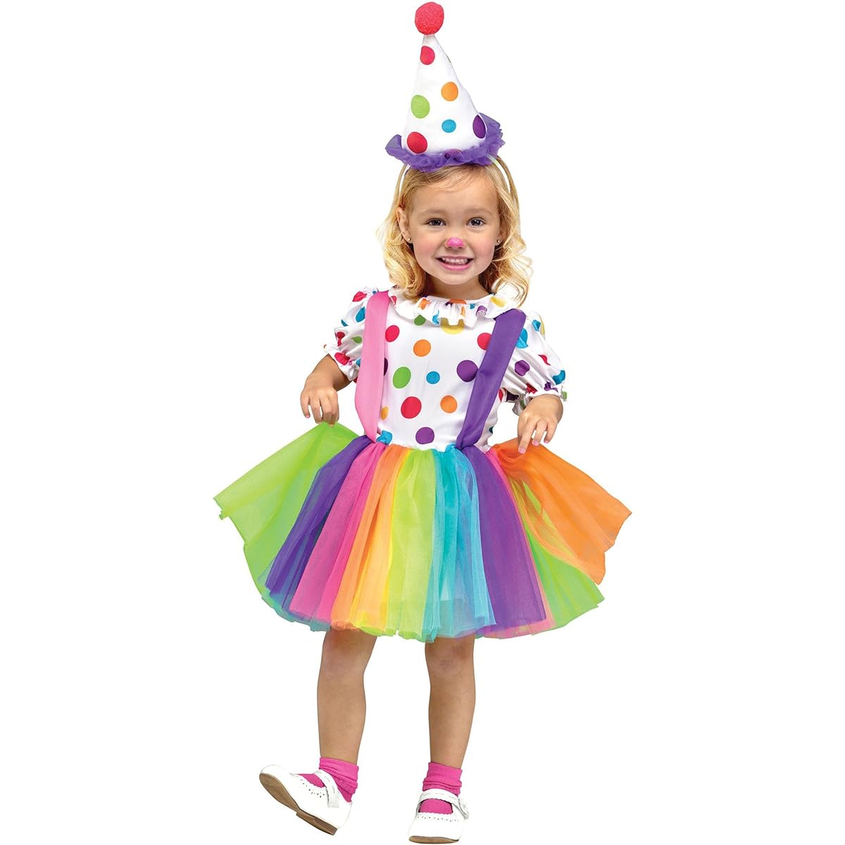Big Top Fun Clown Clown in a Tutu Costume, Costume for Children and Women Size: S