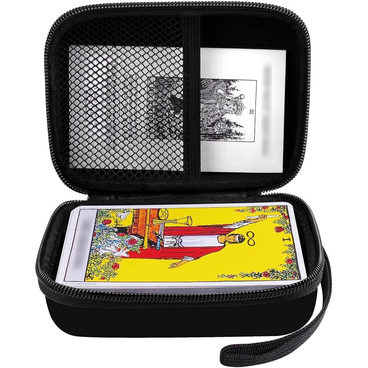 ALKOO Case for Riders Tarot Deck Cards Classic Tarot Card Set Storage Box Card Deck Guidebook Rune Wallet Organizer Holder Bag Hard Case Only, Tarot Cards Not Included
