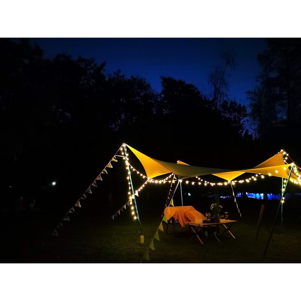 Tarp TC Tarp (4.3m*4m) Waterproof Tarp Octatarp Sunshade Camping Gear Outdoor Sunshade Polycotton Bonfire Tarp (Cream Color)