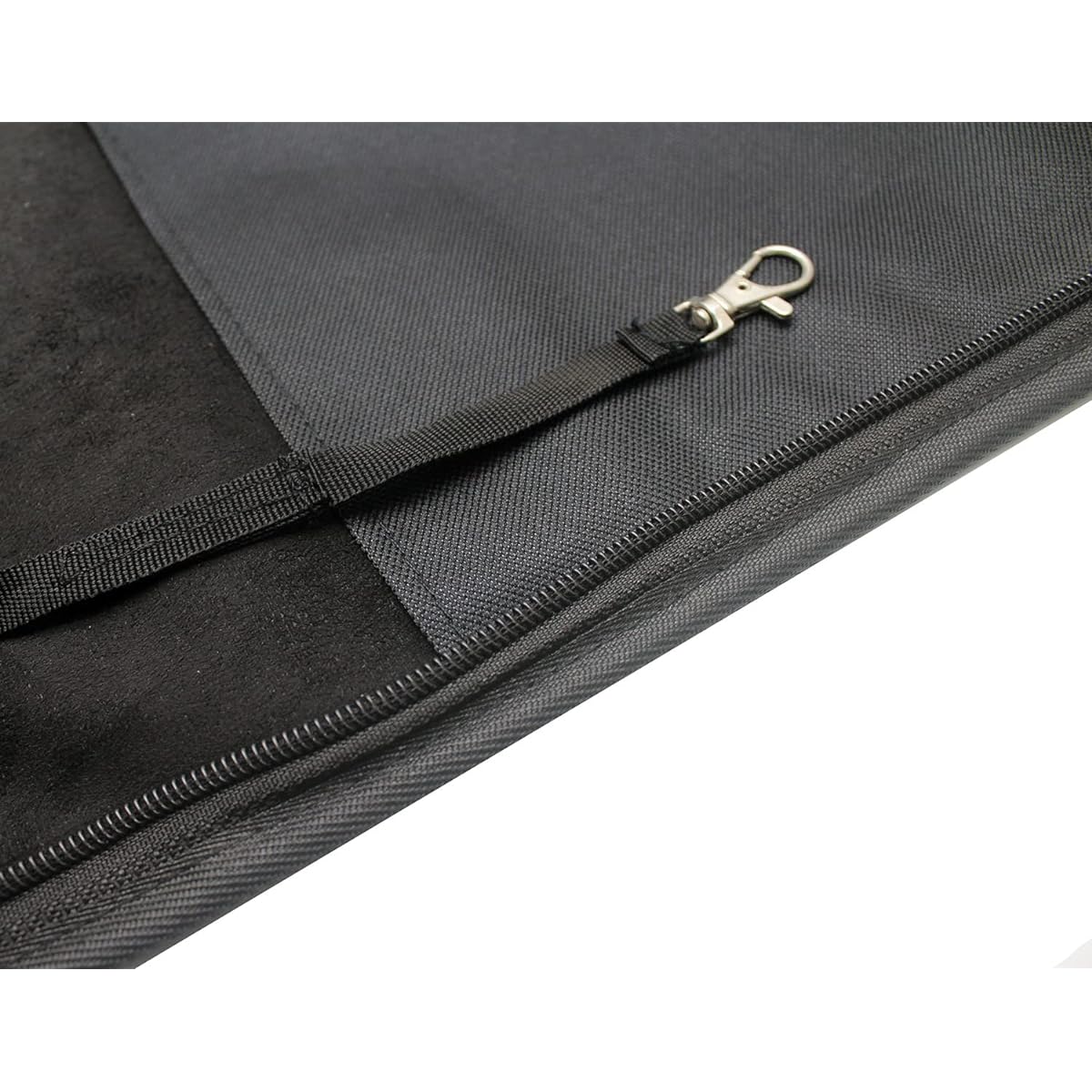 TUOREN Drumstick Bag Case Percussion Drum Mallet Bag with External Pocket and Floor Tom Hook Drumstick Mallet Brush Holds 10-12 Pairs Black
