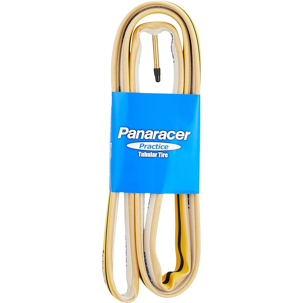 Panaracer Tubular Tire [700×22.5] Practice Dual LP-27PTD-P-Y-RV42 Yellow/Skin Side (For Road Bike/Road Race)