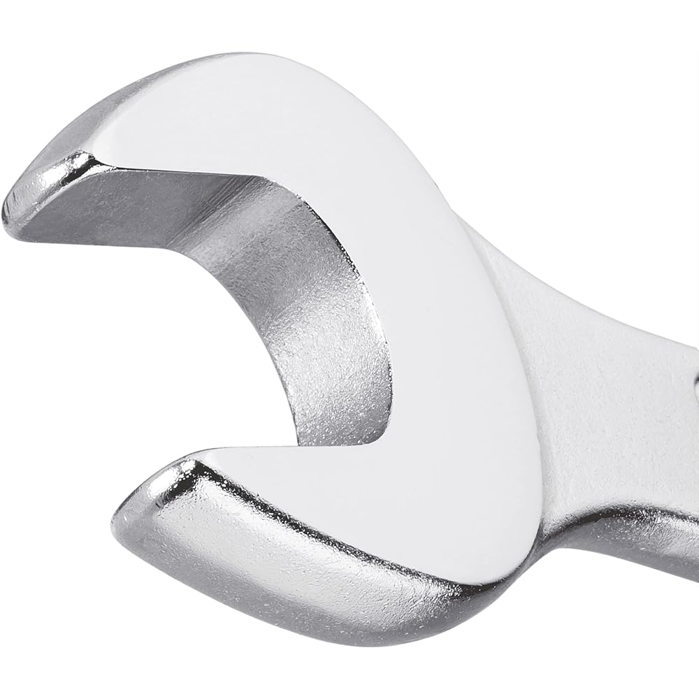 HAZET Combination Spanner Silver Chrome Plated Combination Spanner Head Angle 15° Outer Diameter Double Hexagonal Flat Width 36mm Sturdy HAZET Double T Profile [Regular Japanese Import Product] 600N-36