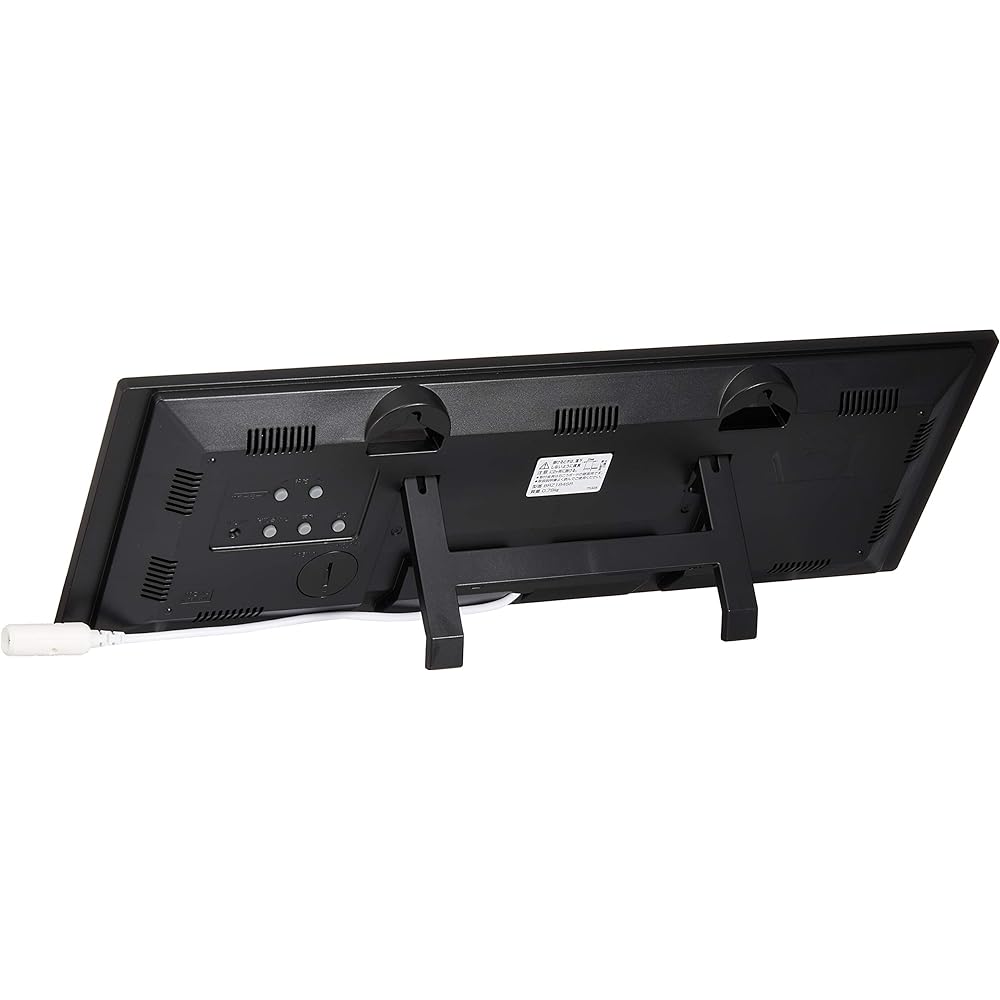 RHYTHM Large Wall Clock Radio Clock Digital Color Gradation LED 365 Color Display Black Iroria G 8RZ184SR02