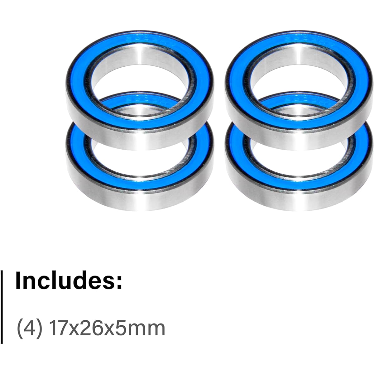 17x26x5mm | 6803-2RS (4 rubber sealed bearings)
