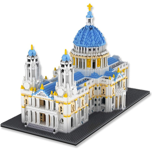 Architecture St. Paul's Cathedral Micro Building Blocks (7053pcs) Collection Model Puzzle DIY Toys for Adults and Teens
