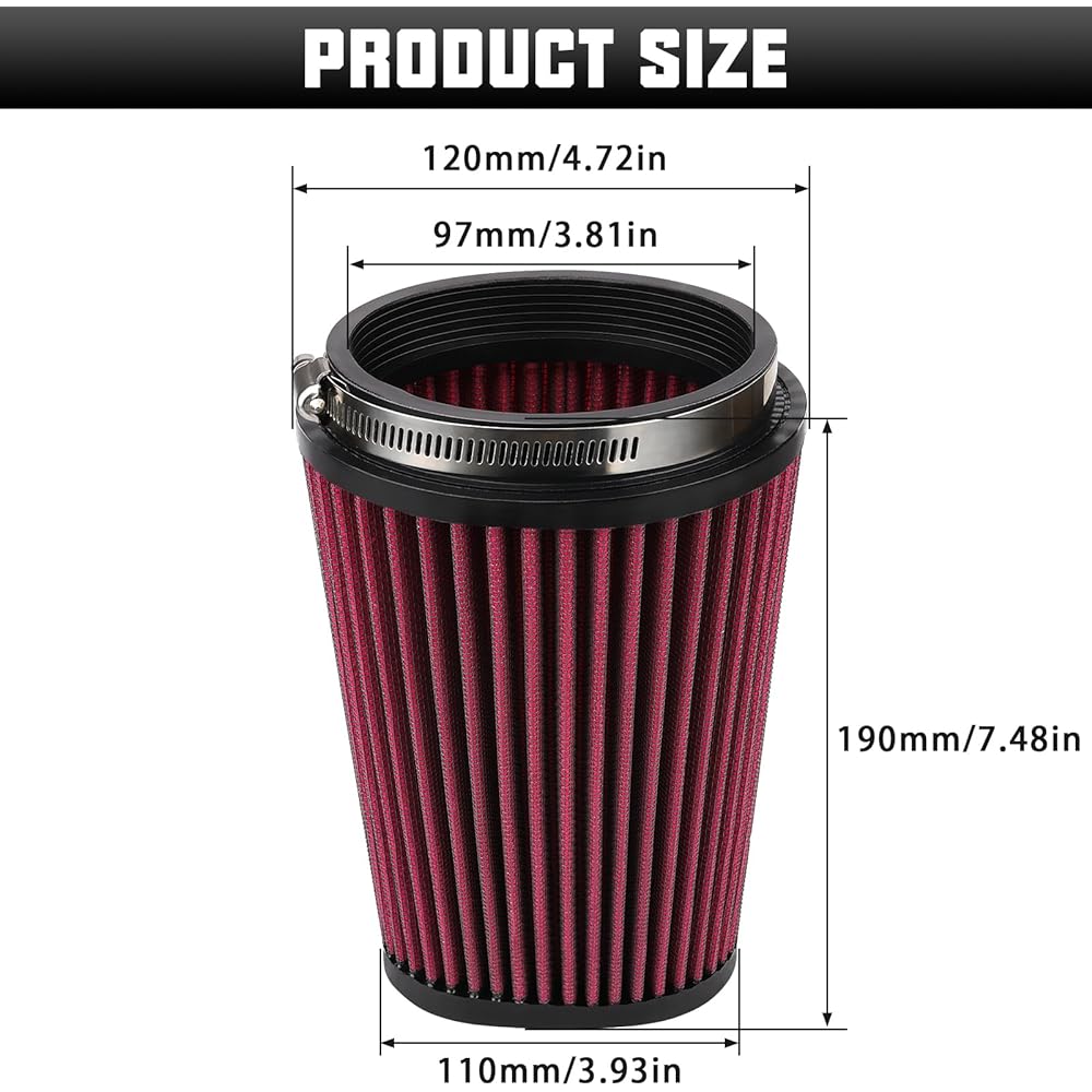 2GU144510000 YA-3502 Air Filter Replacement Yamaha Banshee 350 YFZ350 YFZ350LE YFZ350SE YFZ350SP YFG350H 1987-2006