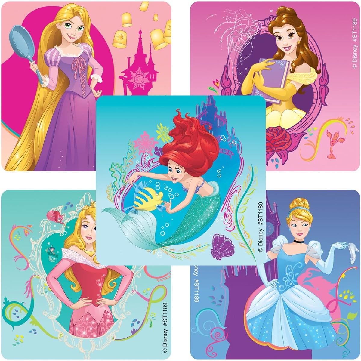 Disney Princess Enchanted Stickers - Prizes and Giveaways - 100 Per Pack