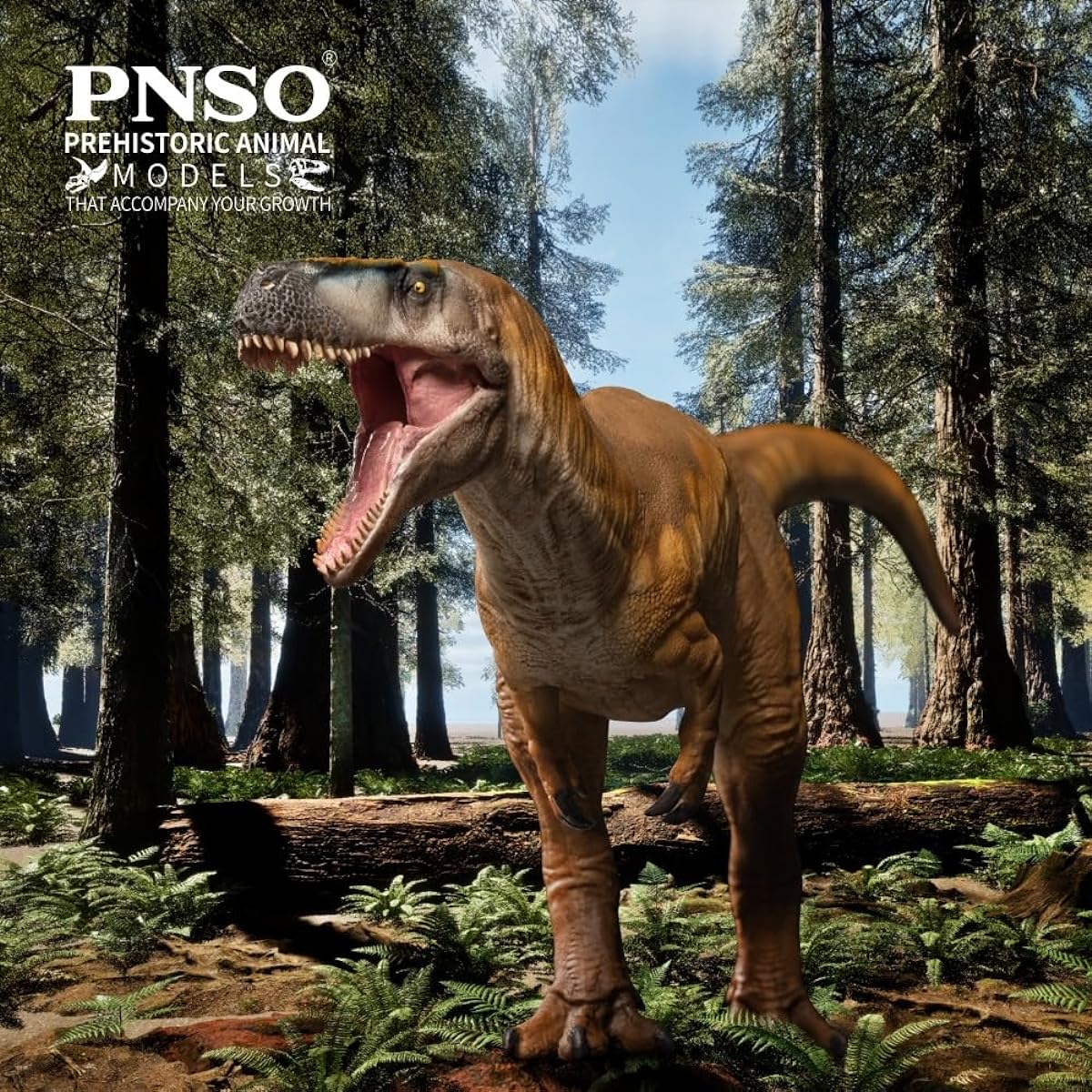 PNSO 74 Megalosaurus Edward Teratosaurus Figure Prehistoric Animal Dinosaur Model Fascinating Collection Set Realistic Great Decorative Gift for Adults