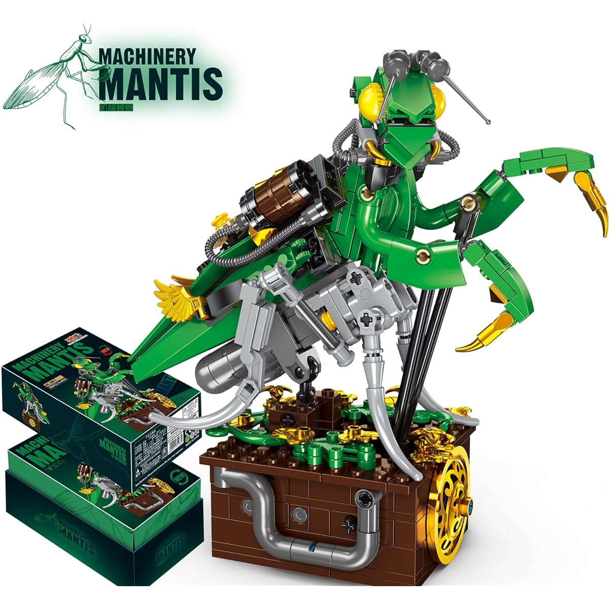 LEQUMOC Insect Collection L603 Idea Bug Mechanical Mantis Building Set 368 Pieces Ages 6 and Up