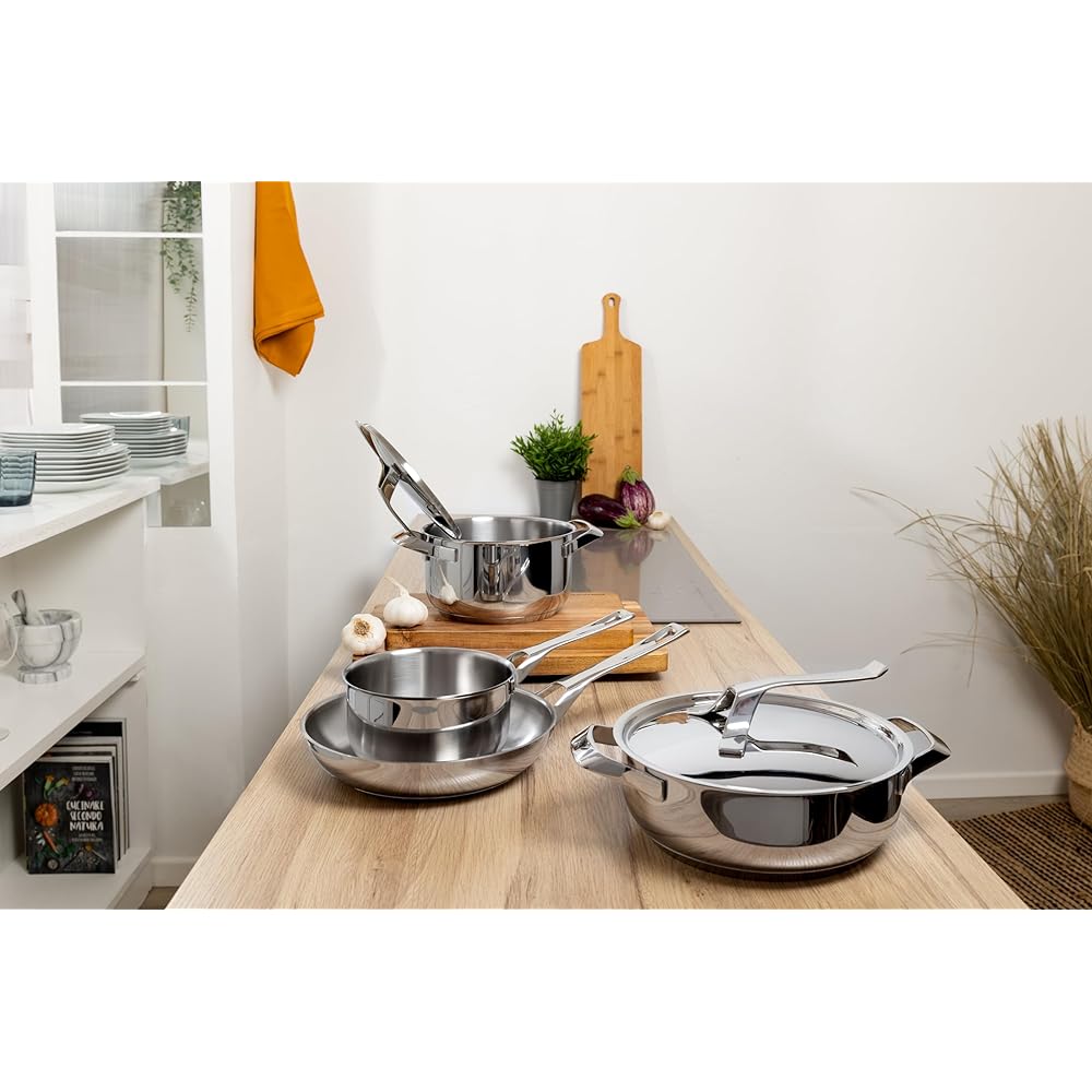 Barazzoni Frying Pan Stainless Steel ∅24 x H4.9cm Frying Pan MY POT 160009024
