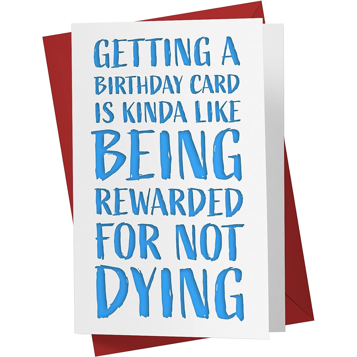 Funny Birthday Cards for Men and Women Large 5.5 x 8.5 Happy Birthday Cards for Husband, Birthday Cards for Brother, Birthday Cards for Sister, Mom, Dad, Karto Rewarded