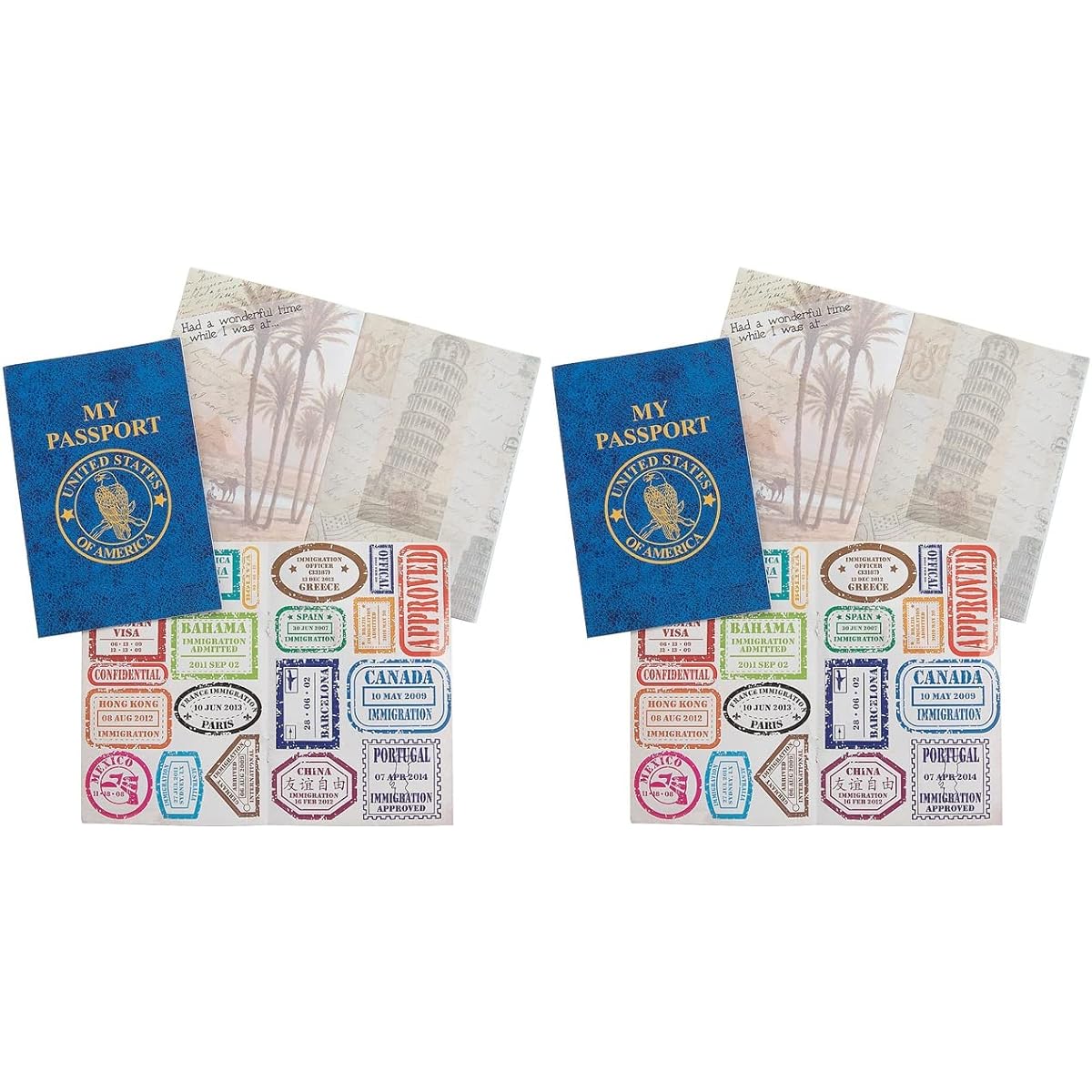 HAPPY DEALS ~ Passport Sticker Book | 12 Pack | World Travel for Kids