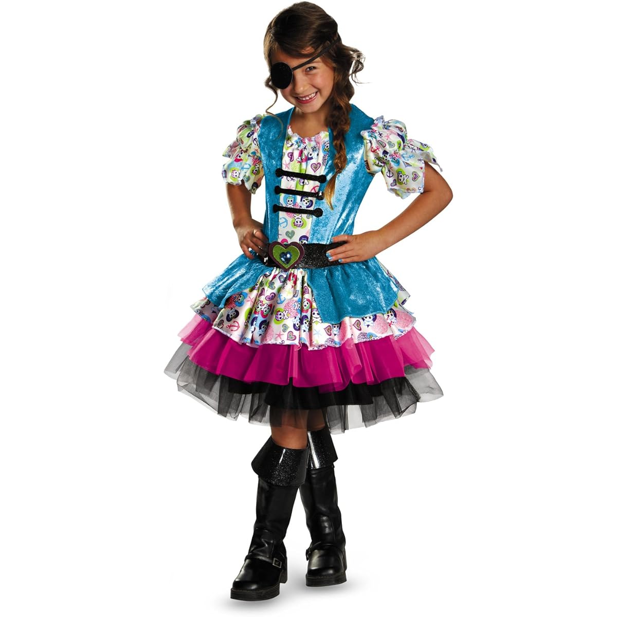 Disguise Tutu'riffic Playful Pirate Girls Costume Small (4-6X) ds140002