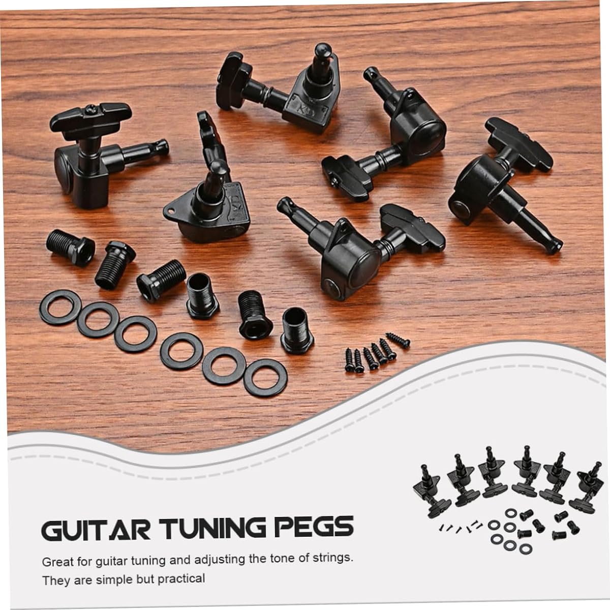 VICASKY 4-piece set acoustic guitar guitar case guitar e-noir guitar case guitar tool guitar parts set guitar pick guitar parts