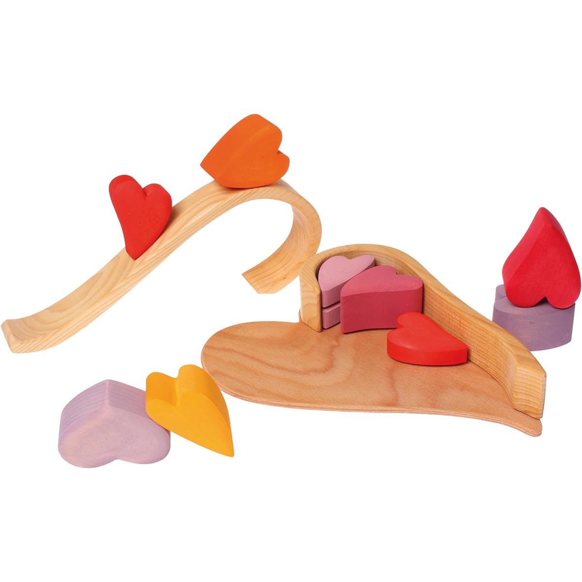 Grimm's Heart Building Blocks, Red GM10178