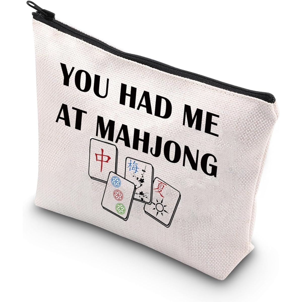 BDPWSS Funny Mahjong Makeup Bag Mahjong Lover Gift Mahjong Tile Bag Mahjong Girl Cosmetic Bag Mahjong Board Game Storage Bag Mahjong Player Gift, Had it at Maju, Fashion