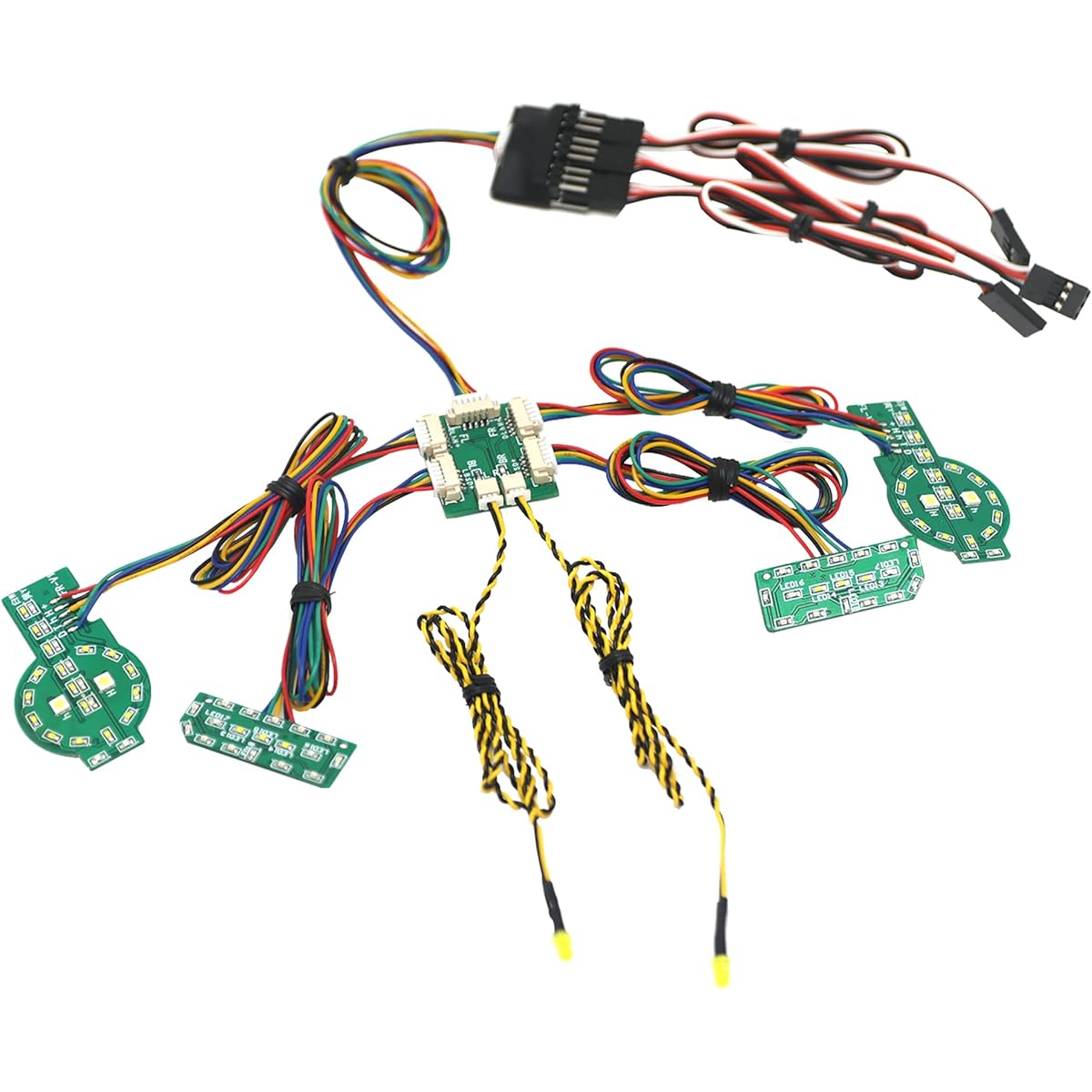 ShareGoo RC LED Light Kit Light System Steering Reverse Signal Brake Light Headlight Lamp Group Compatible with Traxxas 2021 TRX4 Ford Bronco 1/10 RC Crawler