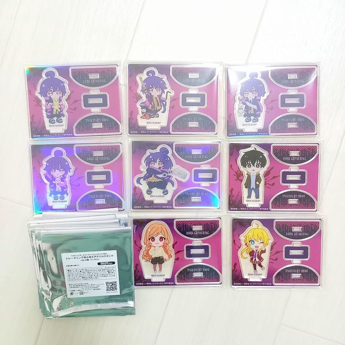 Karaoke no Tetsujin Dark Gathering Trading Swinging Acrylic Stands 8 Types