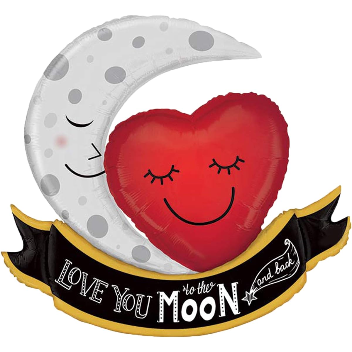 Love You To The Moon And Back 42 inch Foil Balloon