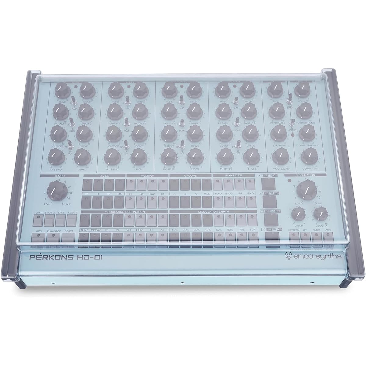 DECKSAVER [For Erica Synths Perkons HD-01] Equipment protection cover Deck saver DS-PC-PERKONSHD01