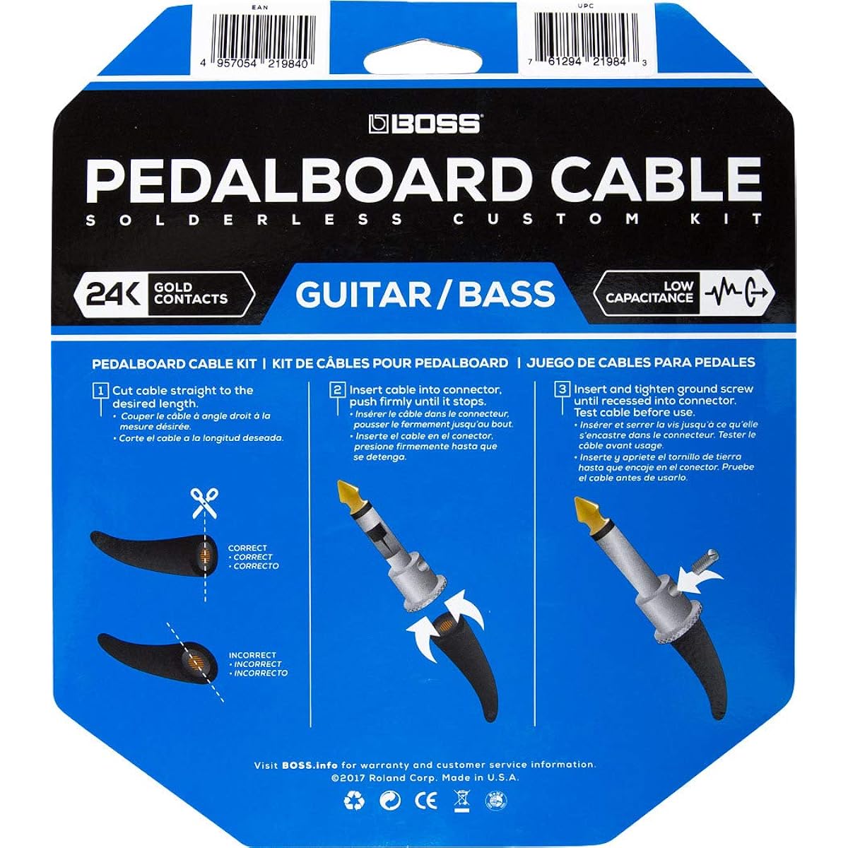 BOSS solderless cable BCK-12