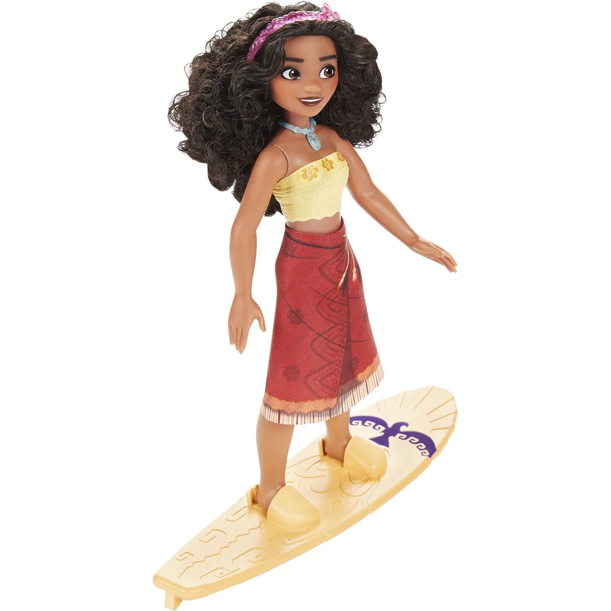 Disney Princess Everyday Adventure Surfer Moana Fashion Doll Color Changing Surfboard Disney's Moana Toy Ages 3+