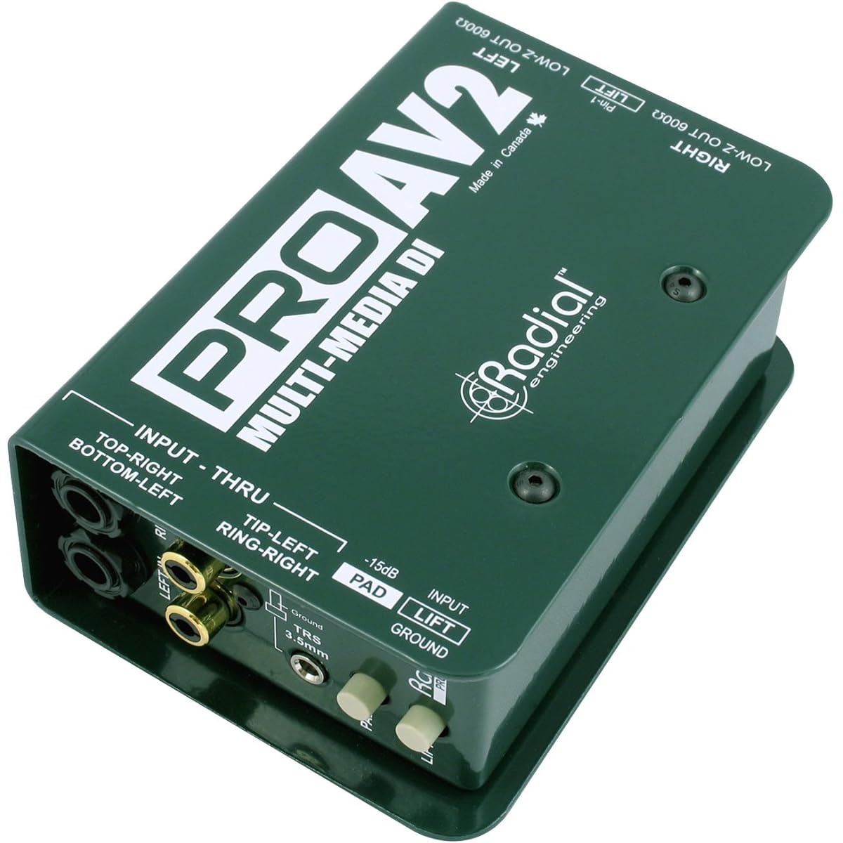 Radial Stereo Multimedia DI Box PRO AV2 [Official Japanese Import]